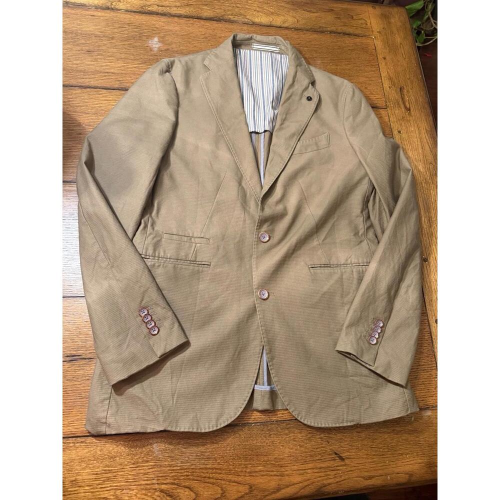 Mango Man Slim Fit Small Men’s Brown Sport Coat